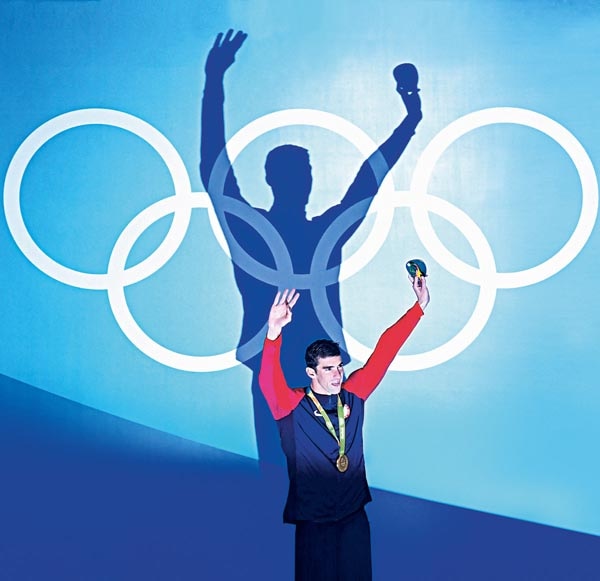 歐米茄品牌大使麥可‧菲爾普斯在2016年里約熱內盧奧運會上勇奪金牌